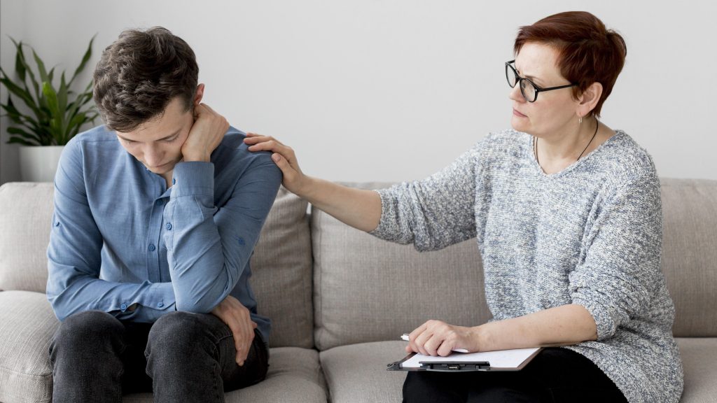Trauma-Informed Therapy session
